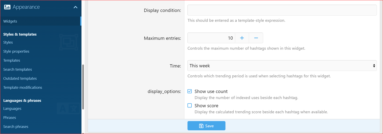 XenCustomize-Hashtags-230-Trending-hashtags-widget-options.png