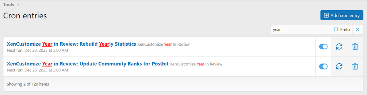 XenCustomize-Year-In-Review-203-Cron-Entries.png